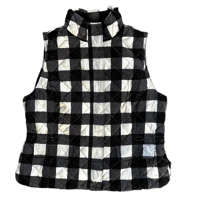 Vest Puffer & Quilted By Talbots In Checkered Pattern, Size: Xl Athletic Men's Compression