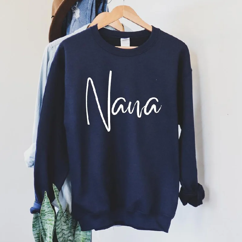 Nana Wave Script Sweatshirt British Gentleman Style