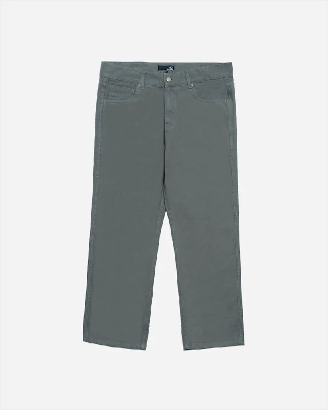 Lost Mens Grease Monkey Trousers - Sage Sleek Men's Metallic