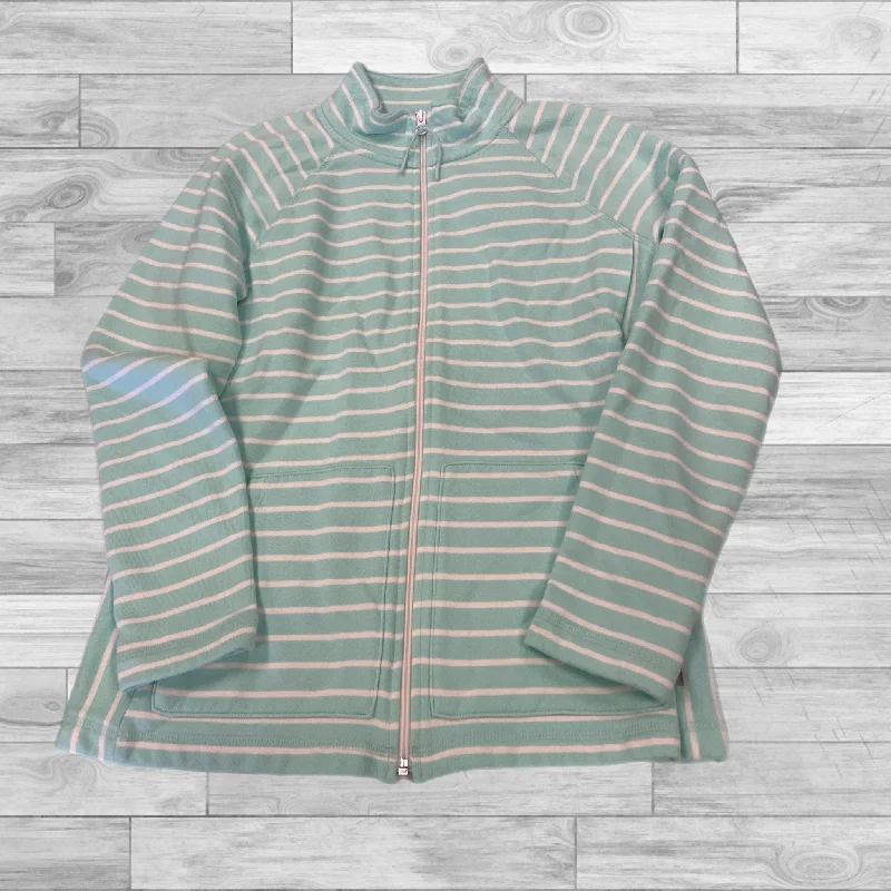 Sweatshirt Collar By Talbots In Green, Size: S Beach
