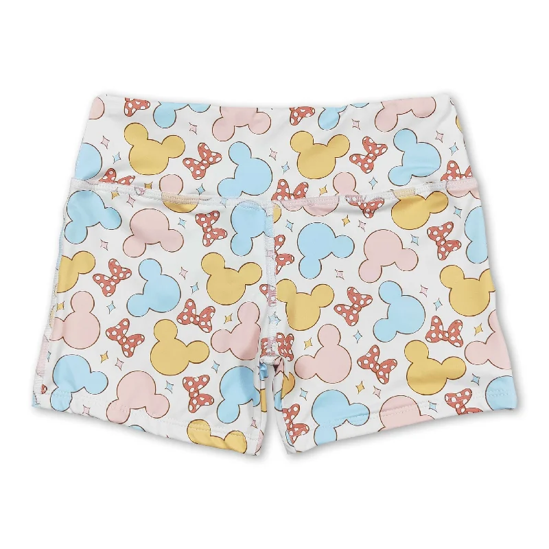 Bow colorful mouse baby girls summer shorts Hip Men's Urban