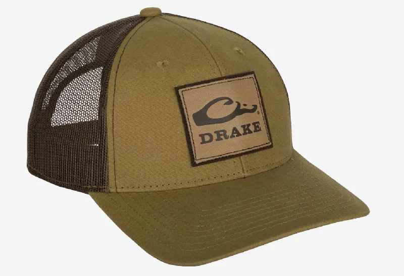 Drake Leather Patch Mesh Back Cap Artistic Men's Hand