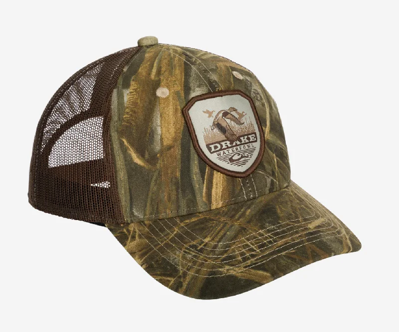 Drake Vintage Badge Mesh Back Cap - Realtree Max-7 Streetwear Style