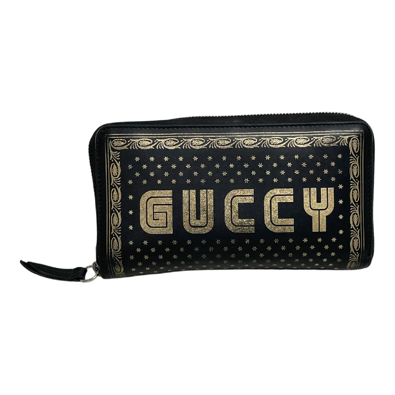 GUCCI/Long Wallet/Graphic/Leather/NVY/As Is 510433 203887 GUCCY Dynamic Men's Glow