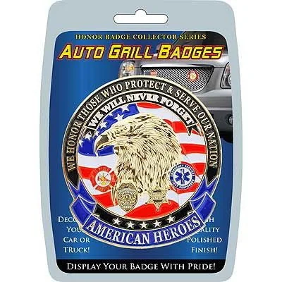 Auto Grille Badge Amer Hero Athletic Men's Compression