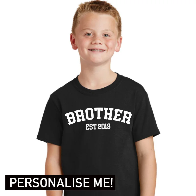Personalised Brother Established College Tee (MRK X) Sharp Men's Italian