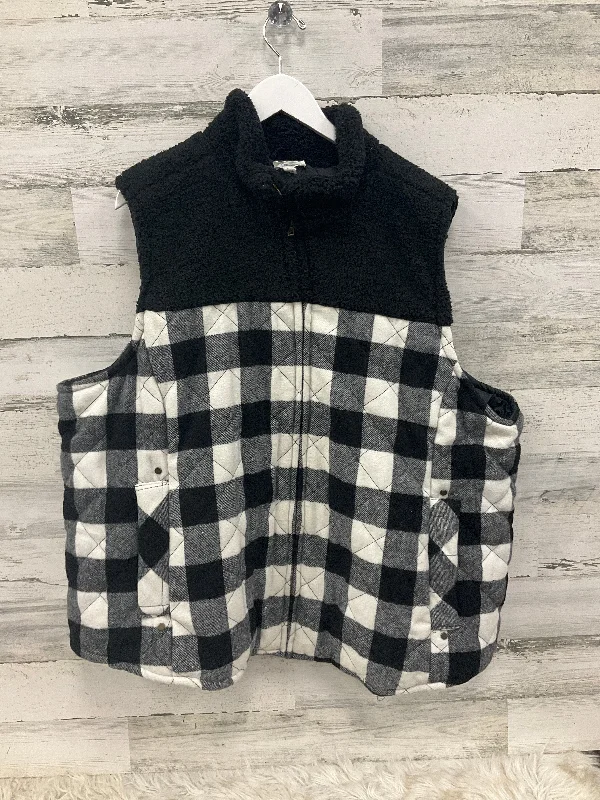 Vest Puffer & Quilted By Maurices In Black & White, Size: 4x Classic Men's Pin
