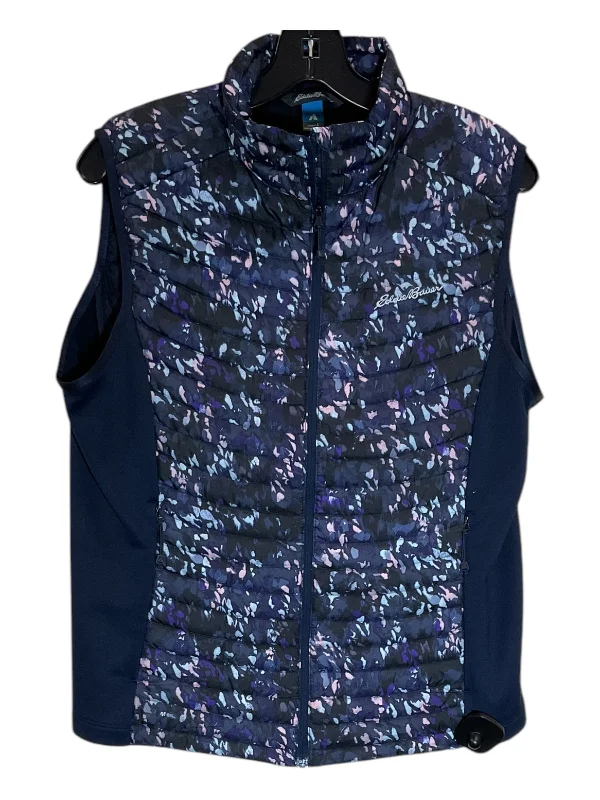 Vest Puffer & Quilted By Eddie Bauer In Multi-colored, Size: L Adventure
