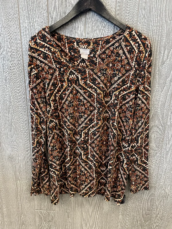 Top Long Sleeve By Chicos  Size: Xl Sleek Men's Contemporary 