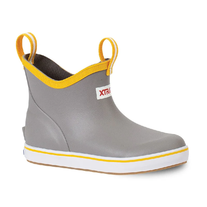 XTRATUF Little + Big Kids Ankle Deck Boots- Gray Dynamic Men's Moto