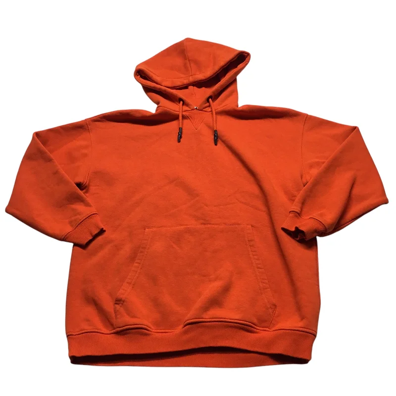 Sweatshirt Hoodie By Zara In Orange, Size: S Elegant Men's Cashmere