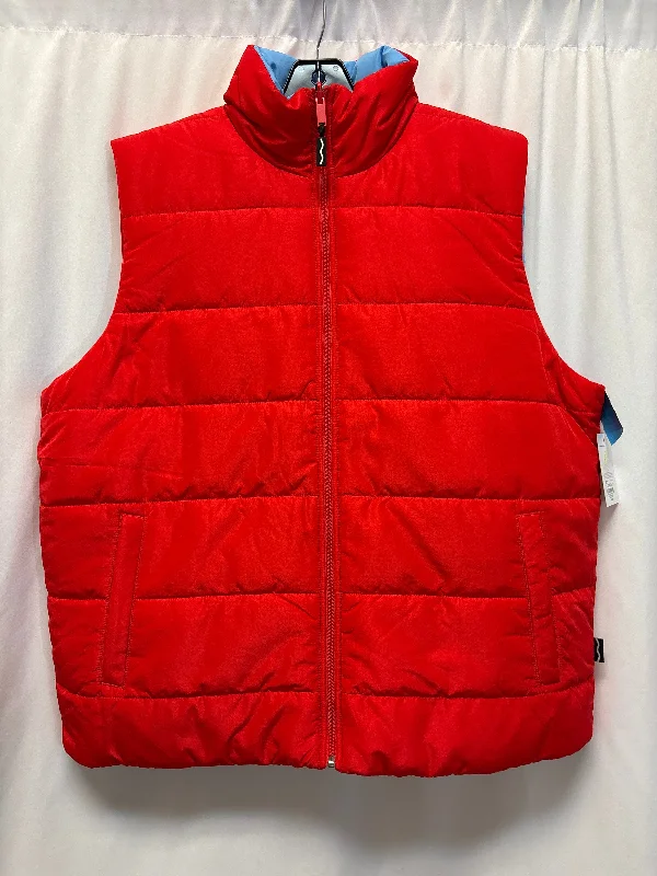 Vest Puffer & Quilted By Cmf In Red, Size: Xl Modern Men's Geometric