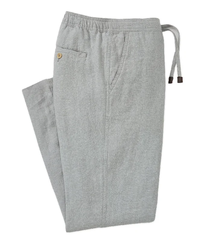 Linen Drawstring Pant Athletic Men's High