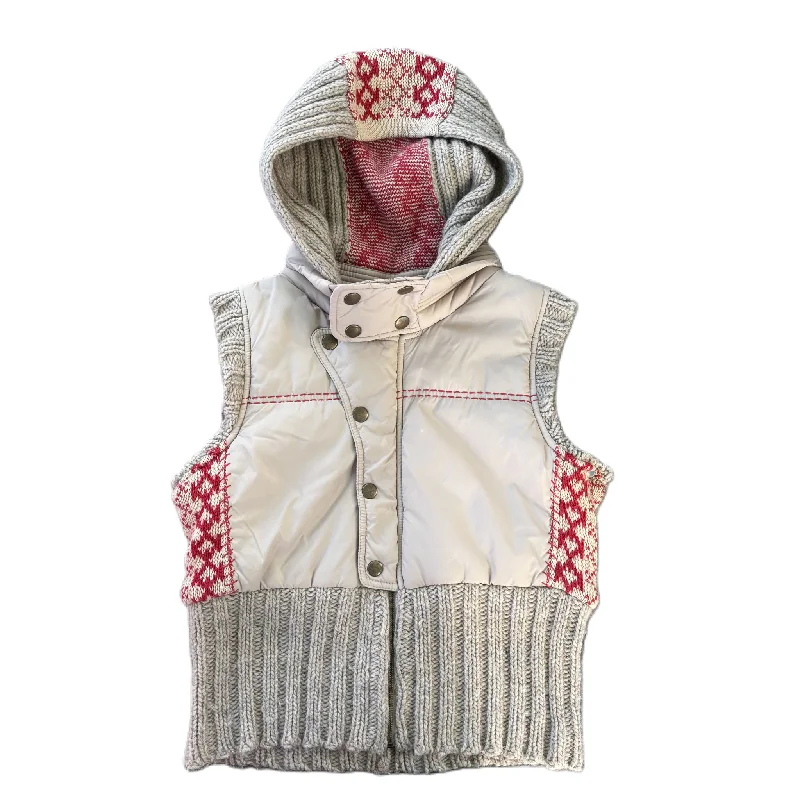 Vest Puffer & Quilted By Free People In Beige, Size: Xs Cool Men's Distressed