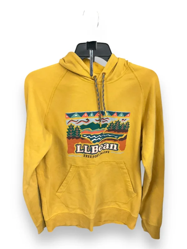 Sweatshirt Hoodie By L.l. Bean In Yellow, Size: S Athletic Men's High
