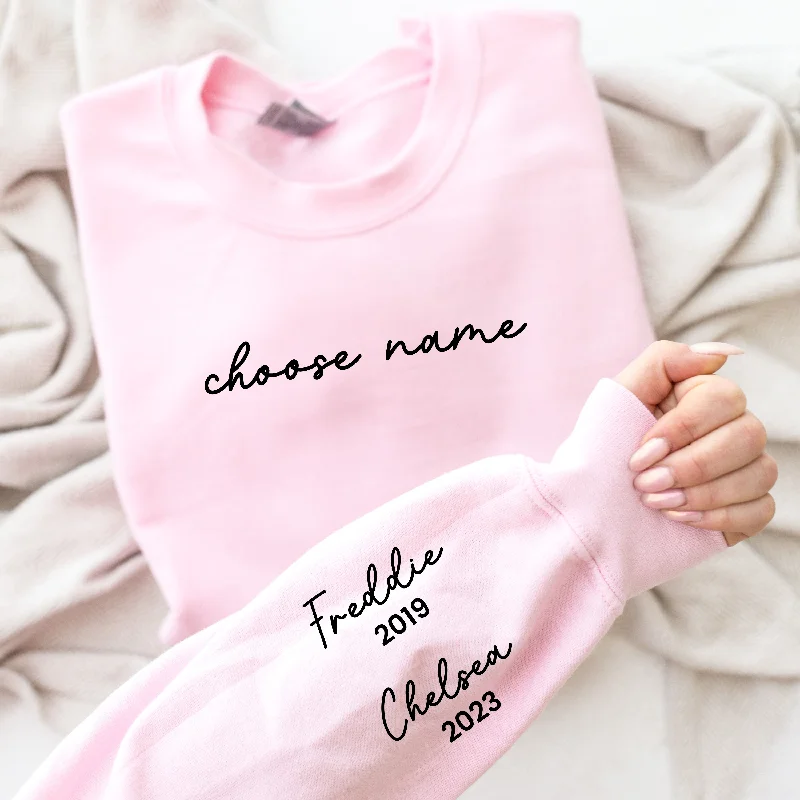 On My Sleeve Choose Your Name Personalised Sweatshirt Dapper Men's 1920S