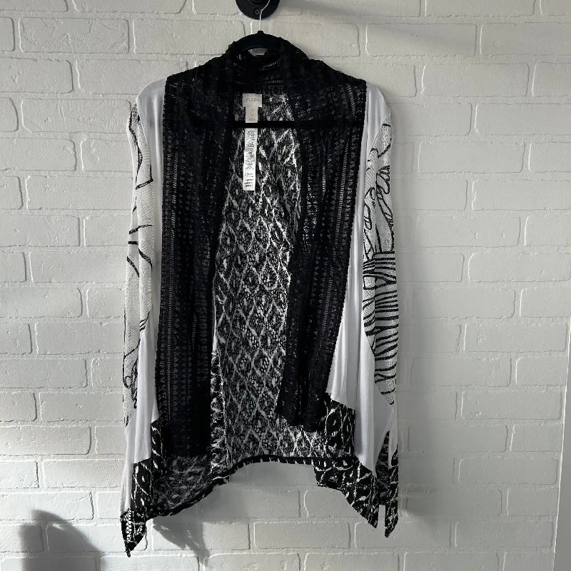 Vest Other By Chicos In Black & White, Size: L Practical Men's Quick