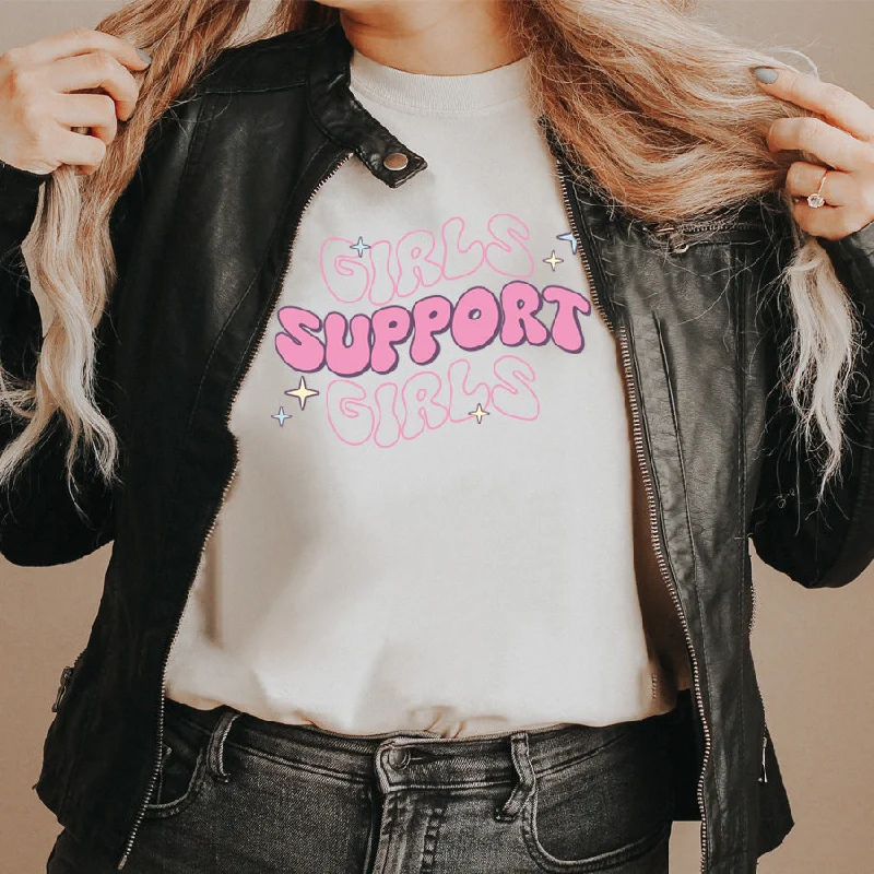 Girls Support Girls Bubble T-Shirt Modern Men's 