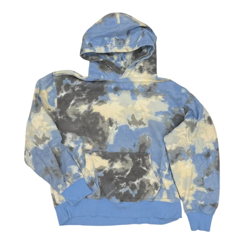 Sweatshirt Hoodie By Old Navy In Blue & Grey, Size:L Cozy Men's Winter