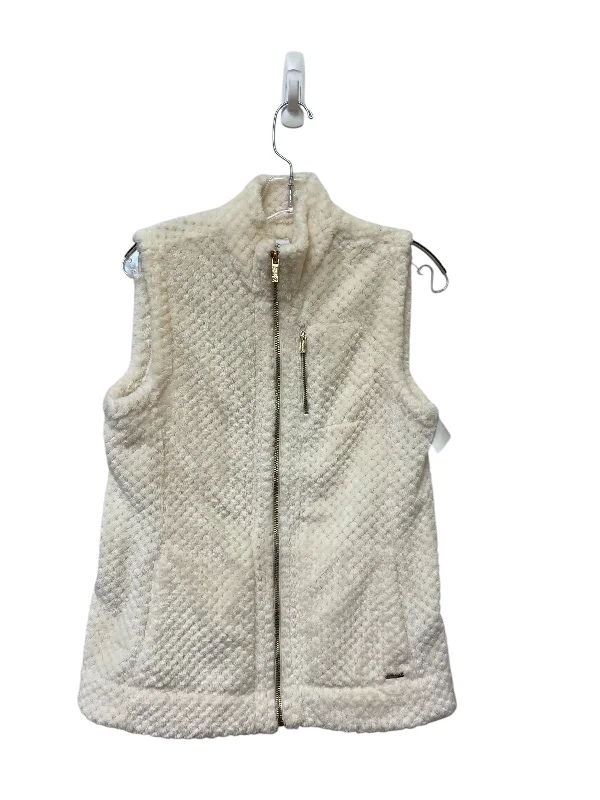 Vest Fleece By Calvin Klein In Cream, Size: S Preppy Men's College