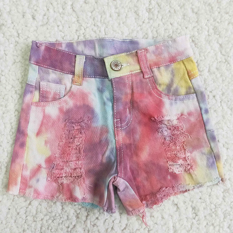 Girl Tie Dye denim shorts Bold Men's Animal