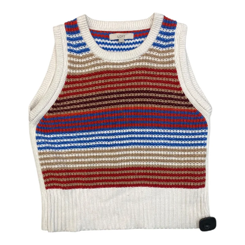 Vest Sweater By Loft In Multi-colored, Size: L Organic