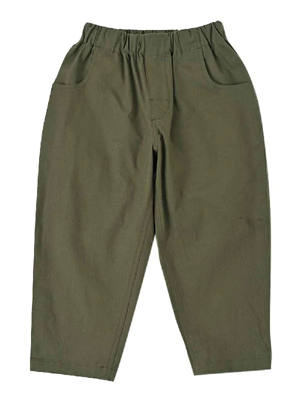 Olive Pants Unique Men's Patch