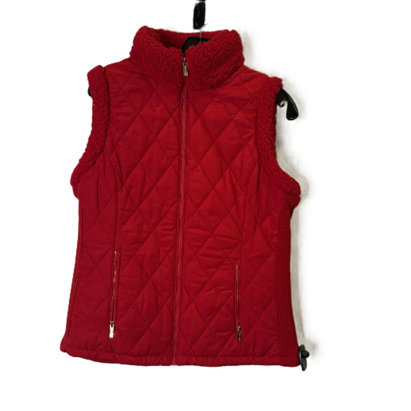 Vest Puffer & Quilted By Calvin Klein In Red, Size: S Lumberjack